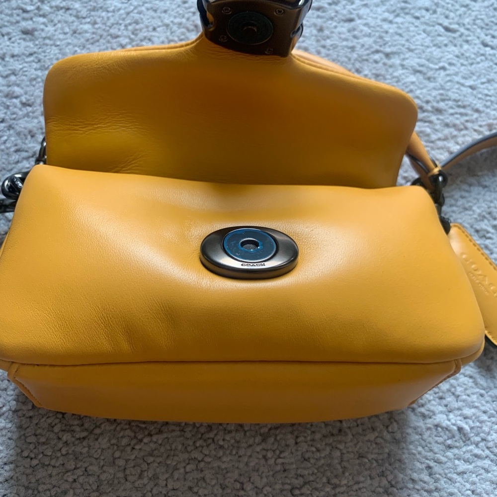 Coach Yellow Leather Crossbody Bag - Picture 2 of 5